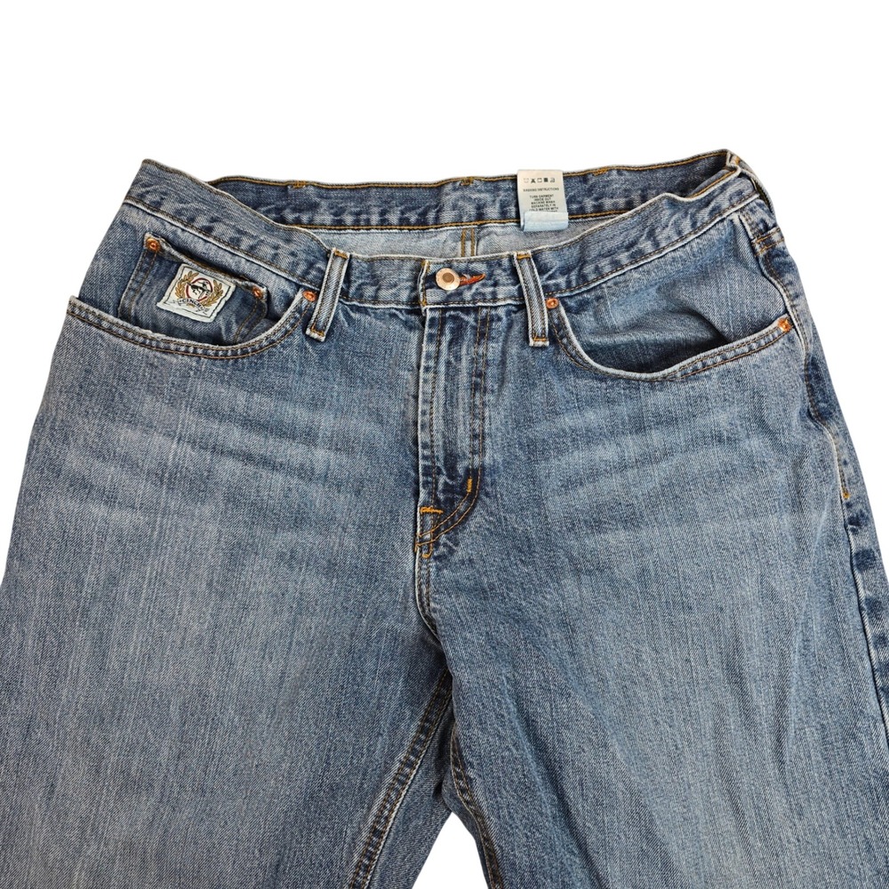 Cinch Mens Straight Leg Blue Jeans Medium Wash Denim MB92834003 34x32